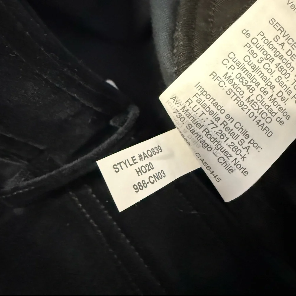 J.Crew Straight Leg Velvet Pants Black Size 6 NWT Style AQ839